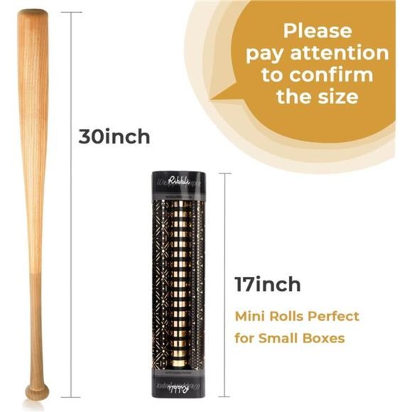 Christmas Wrapping Paper Black and Gold, 3 Rolls - 17 inch x 120 inch(10ft) - Picture 2 of 7